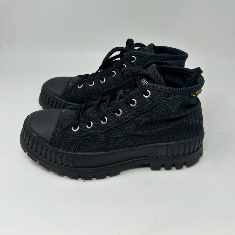 Palladium Pallashock Mid OG Black Unisex M7/W 8.5 - Picture 3 of 16
